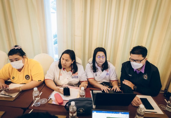 ภาพกิจกรรม  ผู้บริหาร คณาจารย์ และบุคลากร คณะวิทยาศาสตร์และเทคโนโลยีเข้าร่วม โครงการประชุมเชิงปฏิบัติการ “ทบทวนแผนกลยุทธ์ 2566 – 2570 และแผนปฏิบัติราชการ ประจำปี 2566