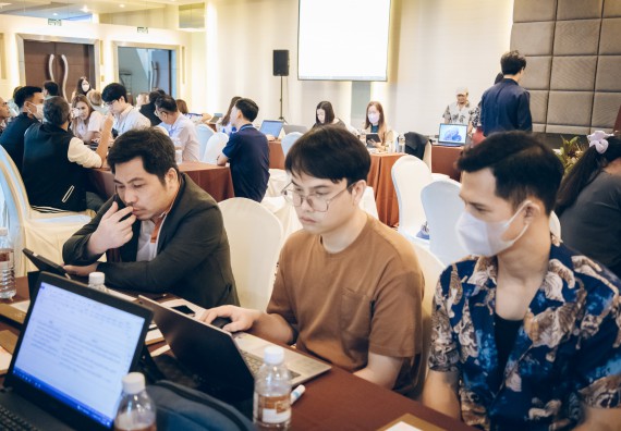 ภาพกิจกรรม  ผู้บริหาร คณาจารย์ และบุคลากร คณะวิทยาศาสตร์และเทคโนโลยีเข้าร่วม โครงการประชุมเชิงปฏิบัติการ “ทบทวนแผนกลยุทธ์ 2566 – 2570 และแผนปฏิบัติราชการ ประจำปี 2566