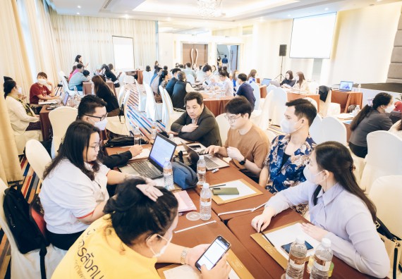 ภาพกิจกรรม  ผู้บริหาร คณาจารย์ และบุคลากร คณะวิทยาศาสตร์และเทคโนโลยีเข้าร่วม โครงการประชุมเชิงปฏิบัติการ “ทบทวนแผนกลยุทธ์ 2566 – 2570 และแผนปฏิบัติราชการ ประจำปี 2566