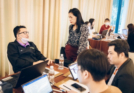 ภาพกิจกรรม  ผู้บริหาร คณาจารย์ และบุคลากร คณะวิทยาศาสตร์และเทคโนโลยีเข้าร่วม โครงการประชุมเชิงปฏิบัติการ “ทบทวนแผนกลยุทธ์ 2566 – 2570 และแผนปฏิบัติราชการ ประจำปี 2566