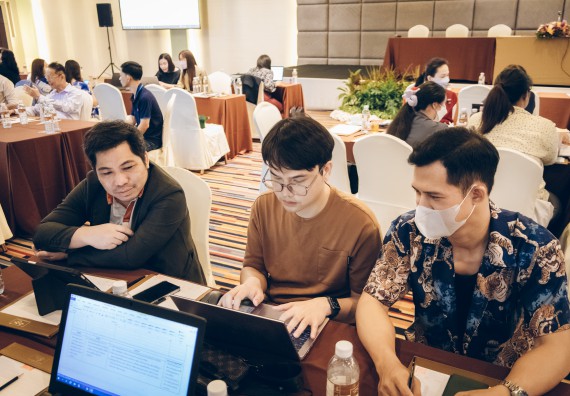 ภาพกิจกรรม  ผู้บริหาร คณาจารย์ และบุคลากร คณะวิทยาศาสตร์และเทคโนโลยีเข้าร่วม โครงการประชุมเชิงปฏิบัติการ “ทบทวนแผนกลยุทธ์ 2566 – 2570 และแผนปฏิบัติราชการ ประจำปี 2566