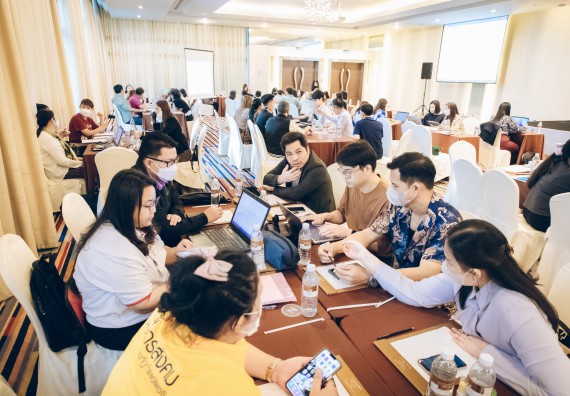 ภาพกิจกรรม  ผู้บริหาร คณาจารย์ และบุคลากร คณะวิทยาศาสตร์และเทคโนโลยีเข้าร่วม โครงการประชุมเชิงปฏิบัติการ “ทบทวนแผนกลยุทธ์ 2566 – 2570 และแผนปฏิบัติราชการ ประจำปี 2566