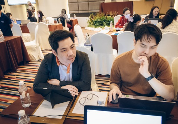 ภาพกิจกรรม  ผู้บริหาร คณาจารย์ และบุคลากร คณะวิทยาศาสตร์และเทคโนโลยีเข้าร่วม โครงการประชุมเชิงปฏิบัติการ “ทบทวนแผนกลยุทธ์ 2566 – 2570 และแผนปฏิบัติราชการ ประจำปี 2566