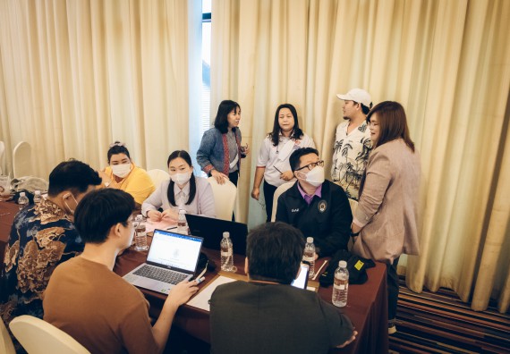 ภาพกิจกรรม  ผู้บริหาร คณาจารย์ และบุคลากร คณะวิทยาศาสตร์และเทคโนโลยีเข้าร่วม โครงการประชุมเชิงปฏิบัติการ “ทบทวนแผนกลยุทธ์ 2566 – 2570 และแผนปฏิบัติราชการ ประจำปี 2566