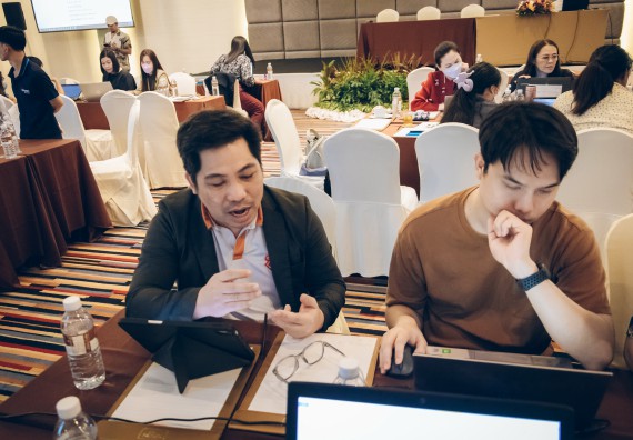 ภาพกิจกรรม  ผู้บริหาร คณาจารย์ และบุคลากร คณะวิทยาศาสตร์และเทคโนโลยีเข้าร่วม โครงการประชุมเชิงปฏิบัติการ “ทบทวนแผนกลยุทธ์ 2566 – 2570 และแผนปฏิบัติราชการ ประจำปี 2566