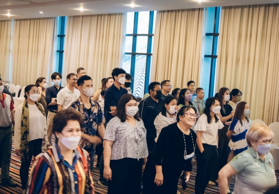 ภาพกิจกรรม  ผู้บริหาร คณาจารย์ และบุคลากร คณะวิทยาศาสตร์และเทคโนโลยีเข้าร่วม โครงการประชุมเชิงปฏิบัติการ “ทบทวนแผนกลยุทธ์ 2566 – 2570 และแผนปฏิบัติราชการ ประจำปี 2566