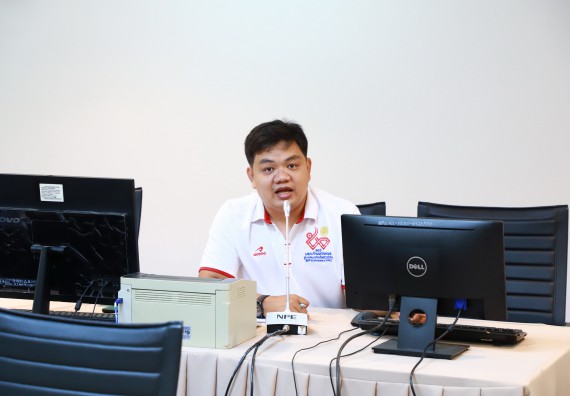 ภาพกิจกรรม  ศูนย์วิทยาศาสตร์ประยุกต์ คณะวิทยาศาสตร์เทคโนโลยี มหาวิทยาลัยราชภัฏกำแพงเพชร เข้ารับการตรวจประเมินความปลอดภัยห้องปฏิบัติการ ตามเกณฑ์ (ESPReL Checklist)