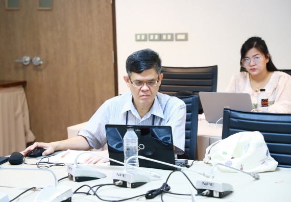 ภาพกิจกรรม  คณะวิทยาศาสตร์และเทคโนโลยี จัดกิจกรรมอบรมเชิงปฏิบัติการ เรื่อง การเขียนรายงานการประเมินตนเอง ระดับหลักสูตร ประจำปีการศึกษา 2565 ตามเกณฑ์ AUN-QA