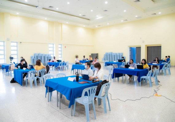 ภาพกิจกรรม  คณะวิทยาศาสตร์และเทคโนโลยี จัดโครงการกิจกรรมอบรมเชิงปฏิบัติการ เรื่อง การเขียนรายงานการประเมินตนเอง ระดับหลักสูตร ประจำปีการศึกษา 2565 ตามเกณฑ์ AUN-QA