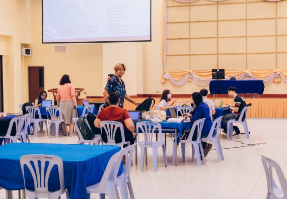 ภาพกิจกรรม  คณะวิทยาศาสตร์และเทคโนโลยี จัดโครงการกิจกรรมอบรมเชิงปฏิบัติการ เรื่อง การเขียนรายงานการประเมินตนเอง ระดับหลักสูตร ประจำปีการศึกษา 2565 ตามเกณฑ์ AUN-QA