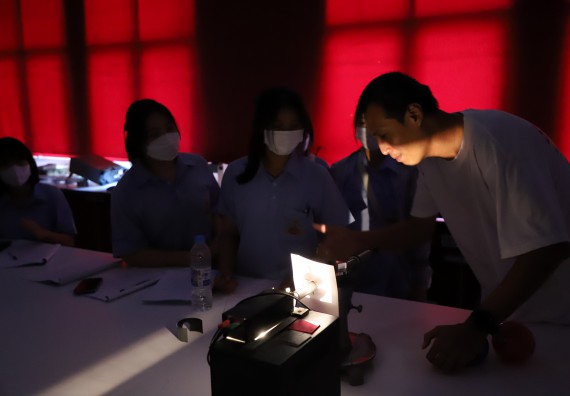 ภาพกิจกรรม  คณะวิทยาศาสตร์และเทคโนโลยี จัดกิจกรรมสร้างเสริมทักษะกระบวนการทางวิทยาศาสตร์สู่มาตรฐานสากล ให้กับนักเรียนระดับชั้นมัธยมศึกษาปีที่ 5 โรงเรียนตากพิทยาคม