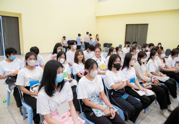 ภาพกิจกรรม  คณะวิทยาศาสตร์และเทคโนโลยี จัดกิจกรรมรักแรกผูกจิตนักศึกษาวิทยาศาสตร์และเทคโนโลยี ปฐมนิเทศนักศึกษาใหม่ คณะวิทยาศาสตร์และเทคโนโลยี ประจำปี 2566