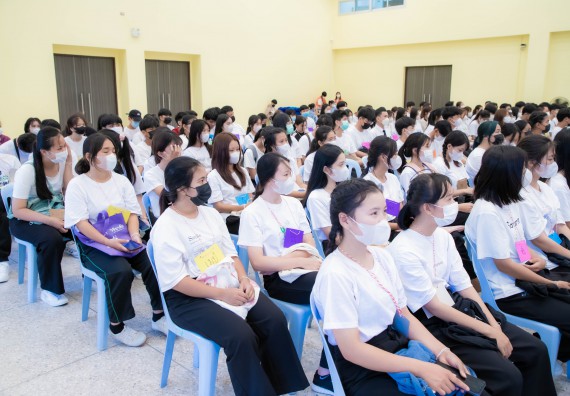 ภาพกิจกรรม  คณะวิทยาศาสตร์และเทคโนโลยี จัดกิจกรรมรักแรกผูกจิตนักศึกษาวิทยาศาสตร์และเทคโนโลยี ปฐมนิเทศนักศึกษาใหม่ คณะวิทยาศาสตร์และเทคโนโลยี ประจำปี 2566