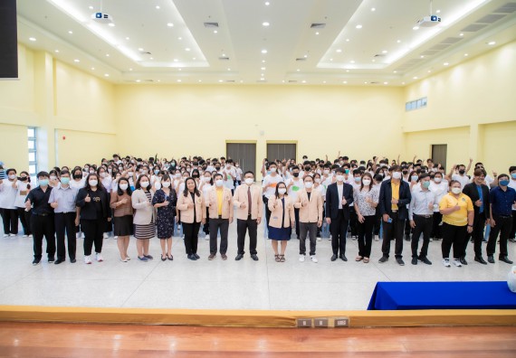 ภาพกิจกรรม  คณะวิทยาศาสตร์และเทคโนโลยี จัดกิจกรรมรักแรกผูกจิตนักศึกษาวิทยาศาสตร์และเทคโนโลยี ปฐมนิเทศนักศึกษาใหม่ คณะวิทยาศาสตร์และเทคโนโลยี ประจำปี 2566