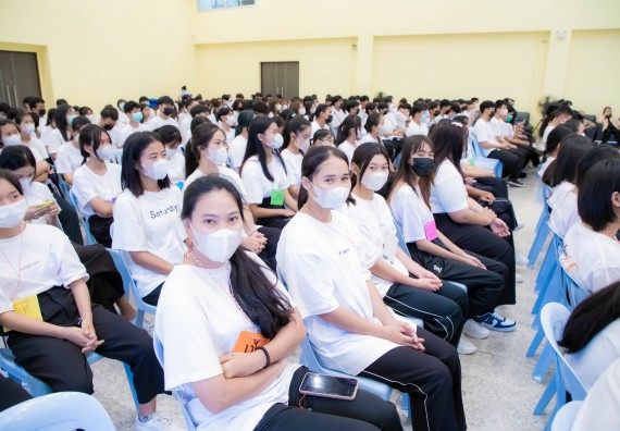 ภาพกิจกรรม  คณะวิทยาศาสตร์และเทคโนโลยี จัดกิจกรรมรักแรกผูกจิตนักศึกษาวิทยาศาสตร์และเทคโนโลยี ปฐมนิเทศนักศึกษาใหม่ คณะวิทยาศาสตร์และเทคโนโลยี ประจำปี 2566