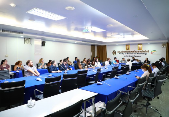 ภาพกิจกรรม  คณะวิทยาศาสตร์และเทคโนโลยี ต้อนรับคณะอาจารย์และนักศึกษาจาก Georgia Gwinnett College ประเทศสหรัฐอเมริกา