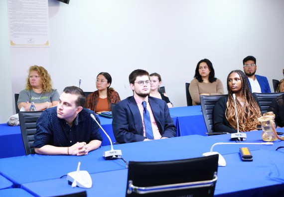 ภาพกิจกรรม  คณะวิทยาศาสตร์และเทคโนโลยี ต้อนรับคณะอาจารย์และนักศึกษาจาก Georgia Gwinnett College ประเทศสหรัฐอเมริกา