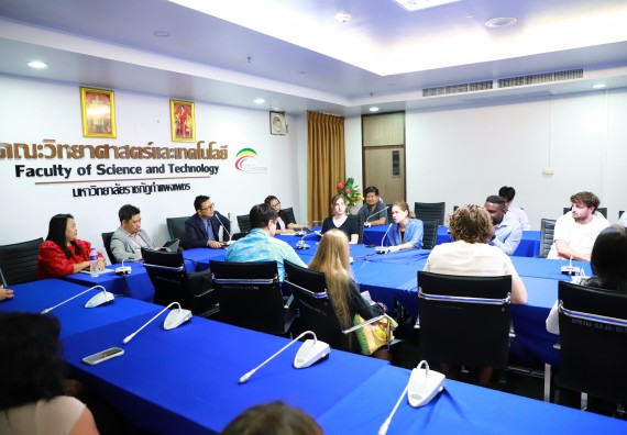 ภาพกิจกรรม  คณะวิทยาศาสตร์และเทคโนโลยี ต้อนรับคณะอาจารย์และนักศึกษาจาก Georgia Gwinnett College ประเทศสหรัฐอเมริกา