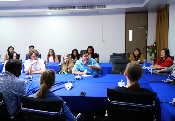 ภาพกิจกรรม  คณะวิทยาศาสตร์และเทคโนโลยี ต้อนรับคณะอาจารย์และนักศึกษาจาก Georgia Gwinnett College ประเทศสหรัฐอเมริกา