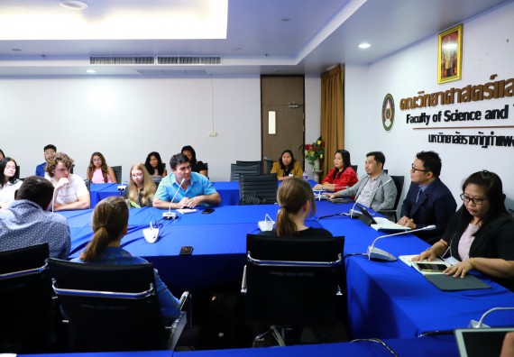 ภาพกิจกรรม  คณะวิทยาศาสตร์และเทคโนโลยี ต้อนรับคณะอาจารย์และนักศึกษาจาก Georgia Gwinnett College ประเทศสหรัฐอเมริกา
