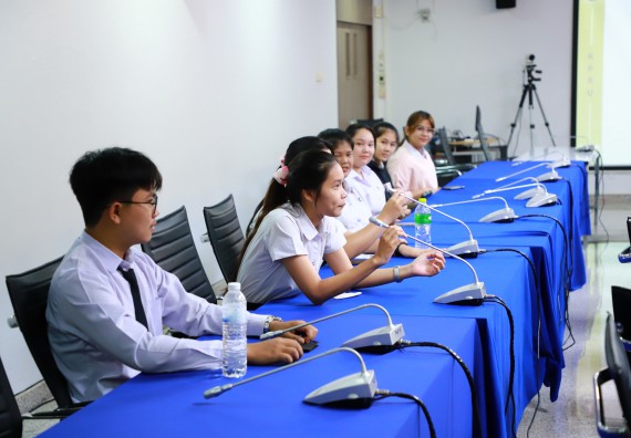 ภาพกิจกรรม  คณะวิทยาศาสตร์และเทคโนโลยี ต้อนรับคณะอาจารย์และนักศึกษาจาก Georgia Gwinnett College ประเทศสหรัฐอเมริกา