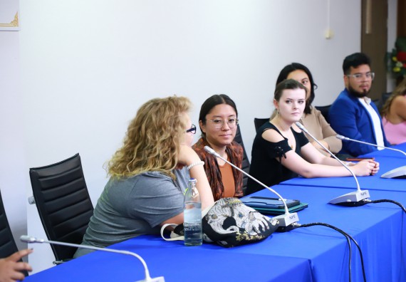 ภาพกิจกรรม  คณะวิทยาศาสตร์และเทคโนโลยี ต้อนรับคณะอาจารย์และนักศึกษาจาก Georgia Gwinnett College ประเทศสหรัฐอเมริกา