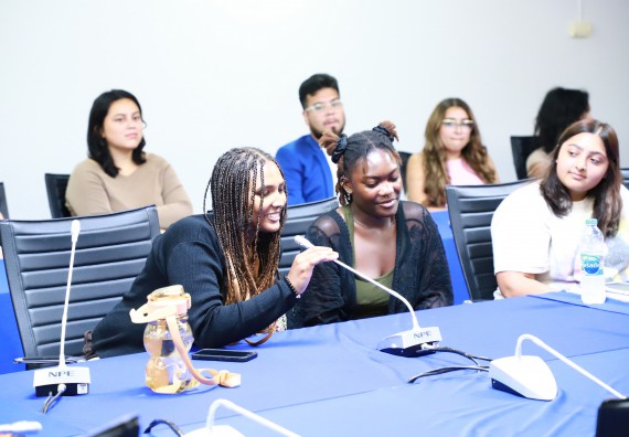 ภาพกิจกรรม  คณะวิทยาศาสตร์และเทคโนโลยี ต้อนรับคณะอาจารย์และนักศึกษาจาก Georgia Gwinnett College ประเทศสหรัฐอเมริกา