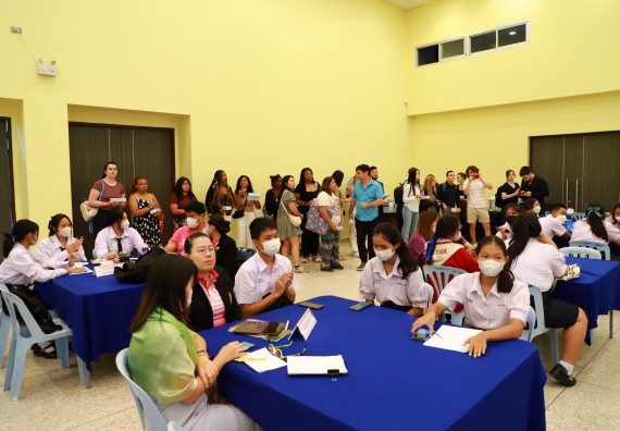 ภาพกิจกรรม  คณะวิทยาศาสตร์และเทคโนโลยี ต้อนรับคณะอาจารย์และนักศึกษาจาก Georgia Gwinnett College ประเทศสหรัฐอเมริกา