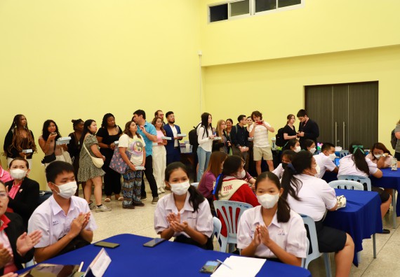 ภาพกิจกรรม  คณะวิทยาศาสตร์และเทคโนโลยี ต้อนรับคณะอาจารย์และนักศึกษาจาก Georgia Gwinnett College ประเทศสหรัฐอเมริกา