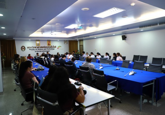 ภาพกิจกรรม  คณะวิทยาศาสตร์และเทคโนโลยี ต้อนรับคณะอาจารย์และนักศึกษาจาก Georgia Gwinnett College ประเทศสหรัฐอเมริกา