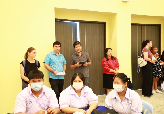 ภาพกิจกรรม  คณะวิทยาศาสตร์และเทคโนโลยี ต้อนรับคณะอาจารย์และนักศึกษาจาก Georgia Gwinnett College ประเทศสหรัฐอเมริกา