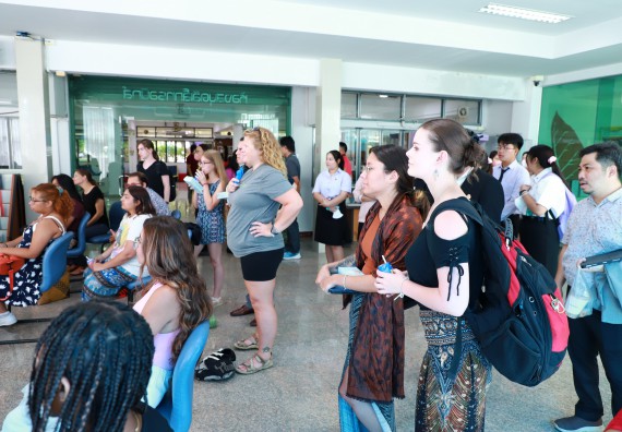 ภาพกิจกรรม  คณะวิทยาศาสตร์และเทคโนโลยี ต้อนรับคณะอาจารย์และนักศึกษาจาก Georgia Gwinnett College ประเทศสหรัฐอเมริกา