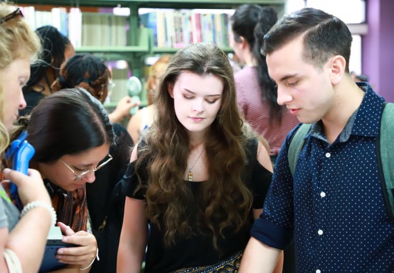 ภาพกิจกรรม  คณะวิทยาศาสตร์และเทคโนโลยี ต้อนรับคณะอาจารย์และนักศึกษาจาก Georgia Gwinnett College ประเทศสหรัฐอเมริกา