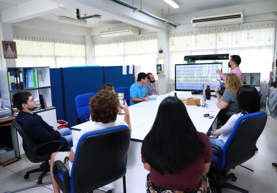 ภาพกิจกรรม  คณะวิทยาศาสตร์และเทคโนโลยี ต้อนรับคณะอาจารย์และนักศึกษาจาก Georgia Gwinnett College ประเทศสหรัฐอเมริกา