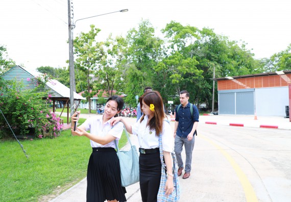 ภาพกิจกรรม  คณะวิทยาศาสตร์และเทคโนโลยี ต้อนรับคณะอาจารย์และนักศึกษาจาก Georgia Gwinnett College ประเทศสหรัฐอเมริกา