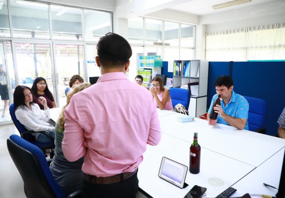 ภาพกิจกรรม  คณะวิทยาศาสตร์และเทคโนโลยี ต้อนรับคณะอาจารย์และนักศึกษาจาก Georgia Gwinnett College ประเทศสหรัฐอเมริกา