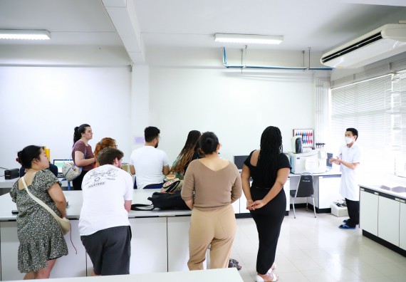 ภาพกิจกรรม  คณะวิทยาศาสตร์และเทคโนโลยี ต้อนรับคณะอาจารย์และนักศึกษาจาก Georgia Gwinnett College ประเทศสหรัฐอเมริกา