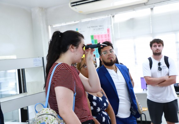 ภาพกิจกรรม  คณะวิทยาศาสตร์และเทคโนโลยี ต้อนรับคณะอาจารย์และนักศึกษาจาก Georgia Gwinnett College ประเทศสหรัฐอเมริกา