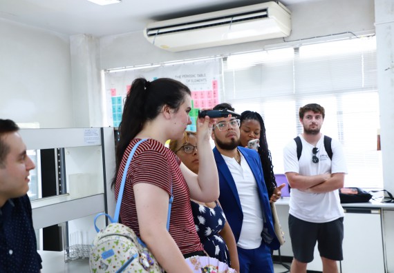 ภาพกิจกรรม  คณะวิทยาศาสตร์และเทคโนโลยี ต้อนรับคณะอาจารย์และนักศึกษาจาก Georgia Gwinnett College ประเทศสหรัฐอเมริกา