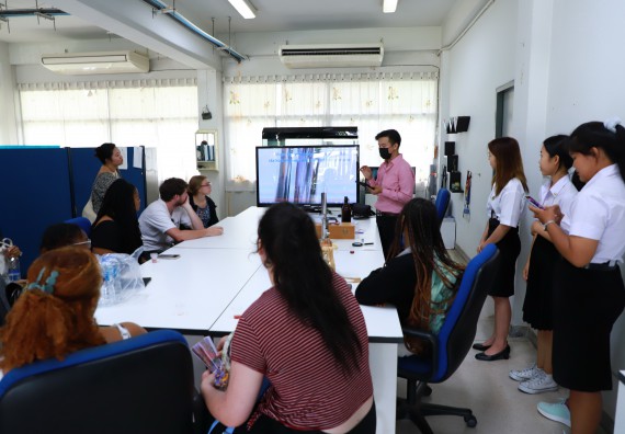 ภาพกิจกรรม  คณะวิทยาศาสตร์และเทคโนโลยี ต้อนรับคณะอาจารย์และนักศึกษาจาก Georgia Gwinnett College ประเทศสหรัฐอเมริกา