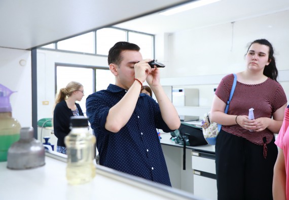 ภาพกิจกรรม  คณะวิทยาศาสตร์และเทคโนโลยี ต้อนรับคณะอาจารย์และนักศึกษาจาก Georgia Gwinnett College ประเทศสหรัฐอเมริกา