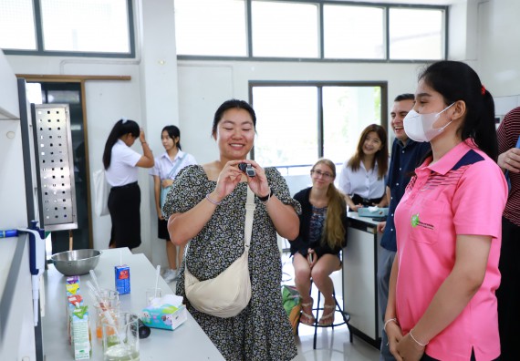 ภาพกิจกรรม  คณะวิทยาศาสตร์และเทคโนโลยี ต้อนรับคณะอาจารย์และนักศึกษาจาก Georgia Gwinnett College ประเทศสหรัฐอเมริกา