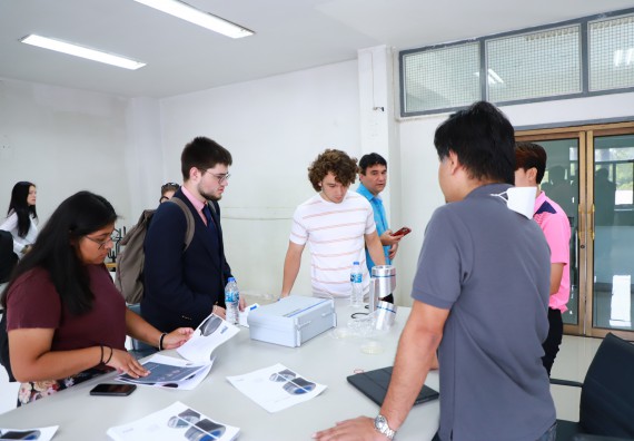 ภาพกิจกรรม  คณะวิทยาศาสตร์และเทคโนโลยี ต้อนรับคณะอาจารย์และนักศึกษาจาก Georgia Gwinnett College ประเทศสหรัฐอเมริกา