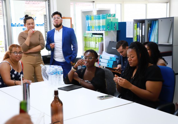 ภาพกิจกรรม  คณะวิทยาศาสตร์และเทคโนโลยี ต้อนรับคณะอาจารย์และนักศึกษาจาก Georgia Gwinnett College ประเทศสหรัฐอเมริกา