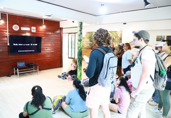 ภาพกิจกรรม  คณะวิทยาศาสตร์และเทคโนโลยี นำอาจารย์และนักศึกษาจาก Georgia Gwinnett College ประเทศสหรัฐอเมริกา ศึกษาดูงาน