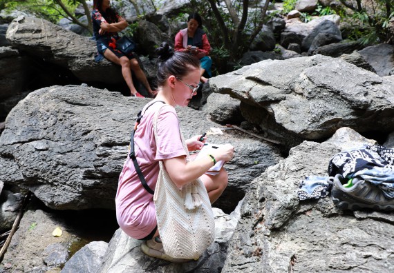ภาพกิจกรรม  คณะวิทยาศาสตร์และเทคโนโลยี นำอาจารย์และนักศึกษาจาก Georgia Gwinnett College ประเทศสหรัฐอเมริกา ศึกษาดูงาน