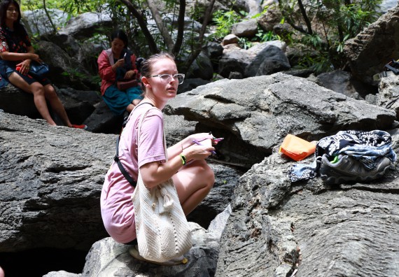 ภาพกิจกรรม  คณะวิทยาศาสตร์และเทคโนโลยี นำอาจารย์และนักศึกษาจาก Georgia Gwinnett College ประเทศสหรัฐอเมริกา ศึกษาดูงาน