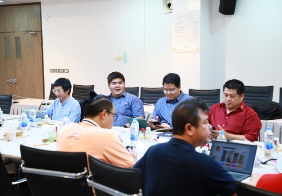 ภาพกิจกรรม  คณะวิทยาศาสตร์และเทคโนโลยี เป็นเจ้าภาพจัดกิจกรรมประชุมทีมนักวิจัย ภายใต้โครงการพัฒนาศักยภาพเยาวชนด้านและการเขียนโค้ดเพื่อมุ่งสู่การเป็นนวัตกรด้านปัญญาประดิษฐ์