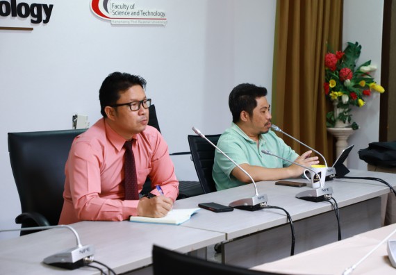 ภาพกิจกรรม  คณะวิทยาศาสตร์และเทคโนโลยี จัดประชุมเพื่อเตรียมความพร้อมสำหรับการจัดทำรายงานประเมินตนเอง ระดับคณะ ประจำปีการศึกษา 2565