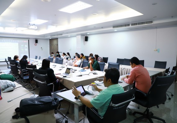 ภาพกิจกรรม  คณะวิทยาศาสตร์และเทคโนโลยี จัดประชุมเพื่อเตรียมความพร้อมสำหรับการจัดทำรายงานประเมินตนเอง ระดับคณะ ประจำปีการศึกษา 2565